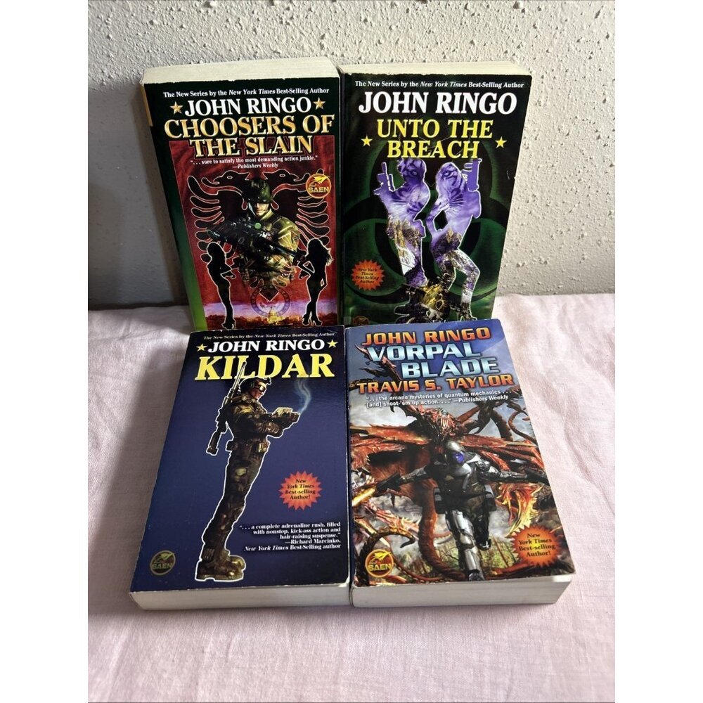 Lot of 4 John Ringo PB Books Choosers Of The Slain, Unto The Breach, Kildar